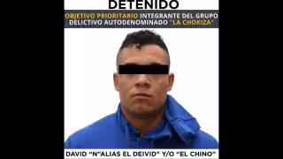 Cae “El Deivid”, presunto líder de “La Chokiza”; fue detenido en el AICM con apoyo de Semar