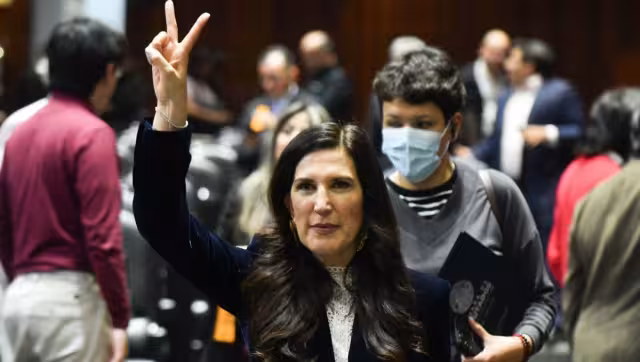 Kenia López Rabadán, presidenta de la mesa directiva de la Cámara de Diputados