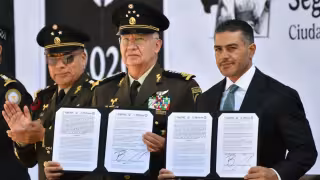 Defensa y SSPC firman convenio para combatir al crimen organizado; reportan 70 mil detenidos y reducción de homicidios