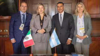 Argentina y México refuerzan cooperación contra el narcotráfico; Monteoliva se reúne con García Harfuch