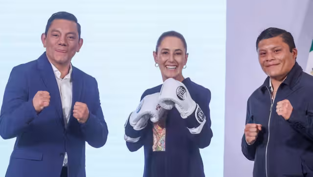 La presidenta Claudia Sheinbaum presentó el programa “Boxeando por la Paz”