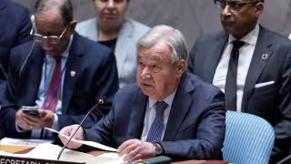 ONU alerta récord de conflictos desde 1945: Guterres advierte carrera armamentista y crisis humanitaria