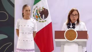 Rocío Nahle recibe a Sheinbaum en Veracruz y destaca 14 visitas de la presidenta al estado