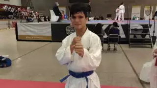 Gabriel Vladimir Galaz Chatón logró colgarse la medalla de oro en los Juegos Conade 2022 en BCS. Foto: Marco Sánchez