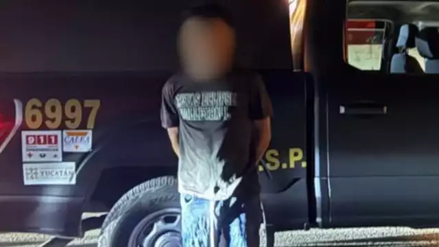 La SSP Yucatán detuvo al joven luego de intentar escapar