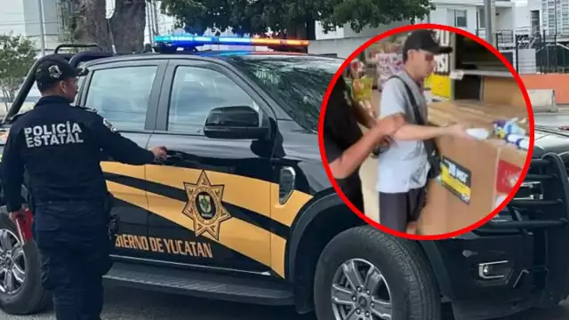 Hombre guardó en su ropa  champús y un peluche.