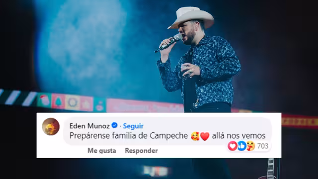 Eden Muñoz se presentará al finalizar la tradicional "Algarabía Campechana"