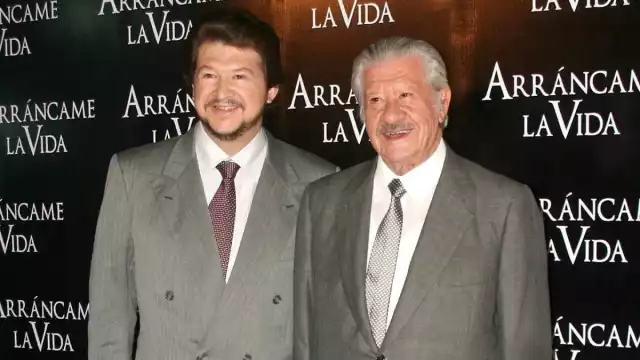 Ignacio López Tarso y su hijo, Juan Ignacio Aranda