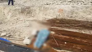 El pasado 2 de noviembre un trabajador realizaba un recorrido
por la obra y vio el cuerpo sin vida. Foto: Por Esto!