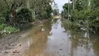 Reportan encharcamientos en la Colonia Expo de Kantunilkín
