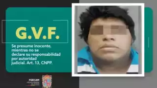 G.V.F. fue asegurado el pasado 9 de octubre. Foto: Fiscalía General del Estado de Campeche.