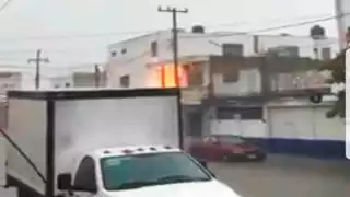 La explosión dejó al sector sin energía eléctrica. Foto: Julio Jiménez Mendoza.