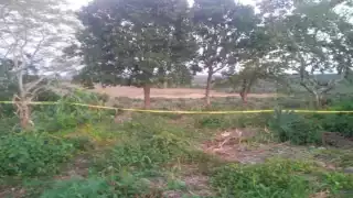 Elementos policíacos encontraron el cuerpo en la milpa.