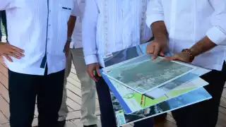 El puente vehicular Nichupté es promovido por el gobierno del estado, a través de una concesión. Foto: Víctor Ávalos.