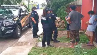 El joven fue hallado en Chemax y posteriormente fue llevado hasta su domicilio. Foto: Alfredo Osorio Aguilar.