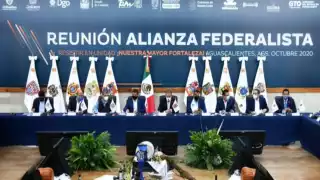 El Sol Azteca local respalda a los gobernadores de la Alianza Federalista que pugnan por acceso a las aportaciones. Foto: Por Esto!