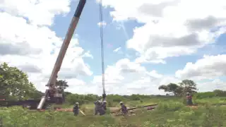 El comisario ejidal de Bécal anunció que pese a recolectar cientos de firmas no lograron ser contemplados en la obra del Tren Maya. Foto: Néstor Cuevas.