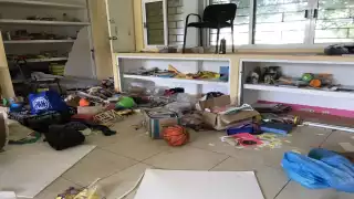 Al menos 87 centros educativos fueron vandalizados en Quintana Roo. Foto: Mario Hérnandez.