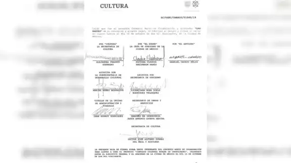 Fue firmado por autoridades del gobierno federal y CDMX.