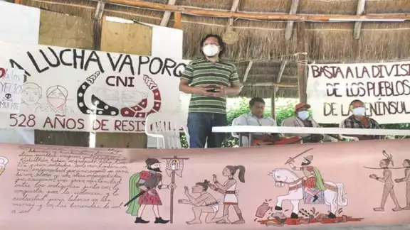 Denunciaron al Fonatur por perjudicar las acciones de defensa del territorio. Foto: Por Esto! Denunciaron al Fonatur por perjudicar las acciones de defensa del territorio. Foto: Por Esto!
