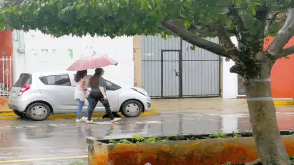Las lluvias del fin de semana por el paso de la Tormenta Gamma no han generado afectaciones serias. Foto: Jorge Aké.