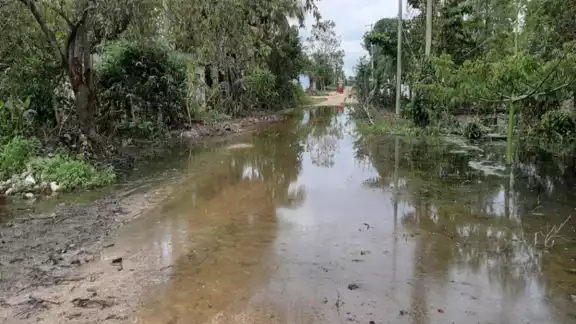 En una ocasión, la zona padeció 18 horas de lluvias constantes, lo
que la afectó seriamente. Foto: Luis Enrique Cauich. En una ocasión, la zona padeció 18 horas de lluvias constantes, lo
que la afectó seriamente. Foto: Luis Enrique Cauich.