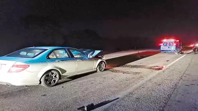 El conductor del Chevy indicó que el exalcalde intentó rebasarlo a exceso de velocidad. Foto: Alejandro Collí.