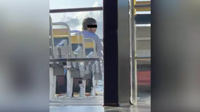 El domingo por la tarde Erath “J” viajó en el ferry de Playa del Carmen con destino a Cozumel. Foto: Por Esto!