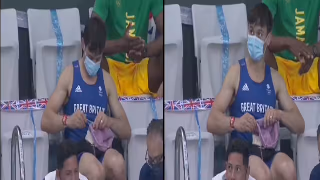 La foto del atleta Tom Daley tejiendo en las gradas con motivo de una prueba final de clavados en los Juegos Olímpicos de Tokio 2020, ha causado furor en redes sociales.