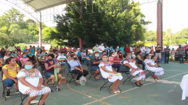 El objetivo de la capacitación es la utilización de los insumos en las hortalizas de traspatio. Foto: Justino Xiu Chan.