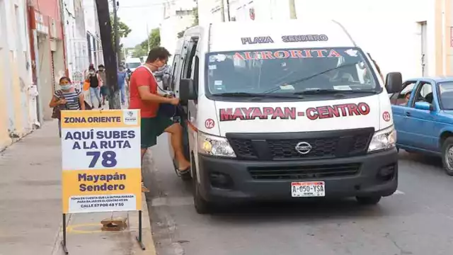 IMDUT implementa operativos para evitar aglomeraciones en paraderos céntricos de Mérida