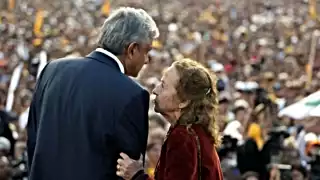 Rosario Ibarra de Piedra comenzó su lucha social en 1974, cuando su hijo Jesús Piedra Ibarra fue detenido y supuestamente desaparecido por la Policía Judicial de Nuevo León. Foto: Especial