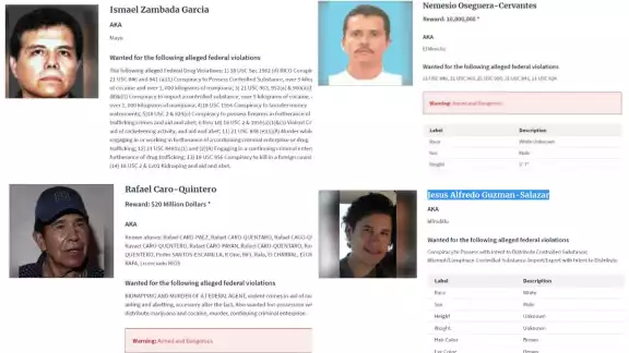 Estos algunos de los narcos más buscados en México y Estados Unidos (Especial)