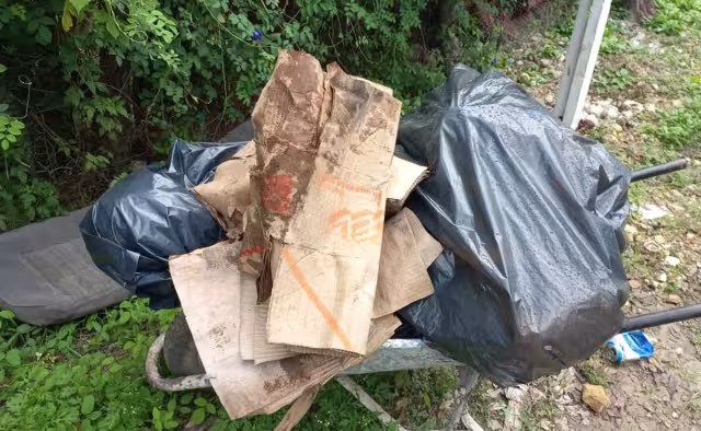 El cadáver se encontraba dentro de una bolsa encima de una carretilla de construcción