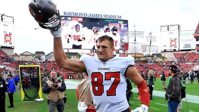 Rob Gronkowski logró varios titulos de Super Bowl en la NFL. Foto: AFP