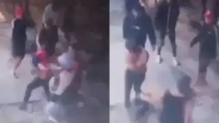 Pelea entre aficionados del Atlas y las Chivas