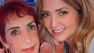 Andrea Legarreta y su mamá