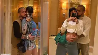 Christian Nodal y Cazzu presumen su embarazo