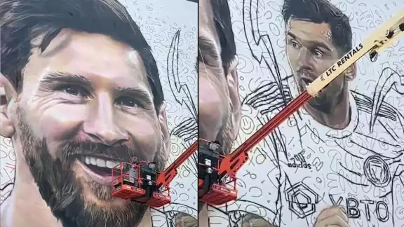 La obra de arte está ubicada en el barrio de Wynwood, un museo a cielo abierto de arte urbano.
La obra de arte está ubicada en el barrio de Wynwood, un museo a cielo abierto de arte urbano.