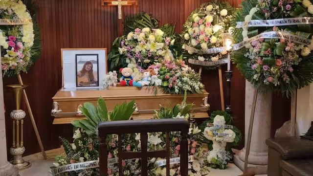 María Fernanda fue despedida por sus familiares y amigos