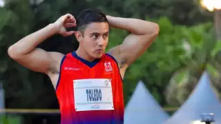 Germán no estuvo mcho tiempo en la competición
