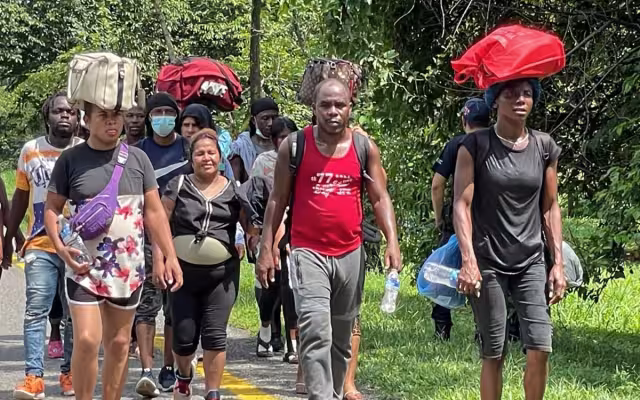 El grupo de migrantes era de más de 400 caribeños que habían cruzado entre los matorrales y selva para poder evadir a las autoridades mexicanas