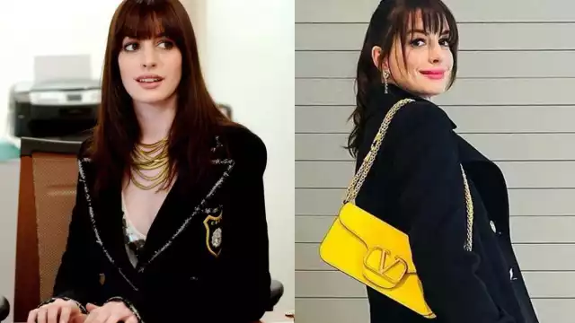 Anne Hathaway recrea icónico look de “El diablo viste a la moda” más de 15 años después