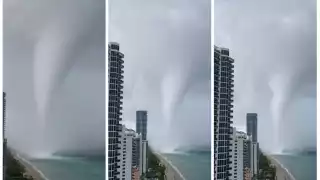 Tromba marina causa destrozos en Florida (Especial)