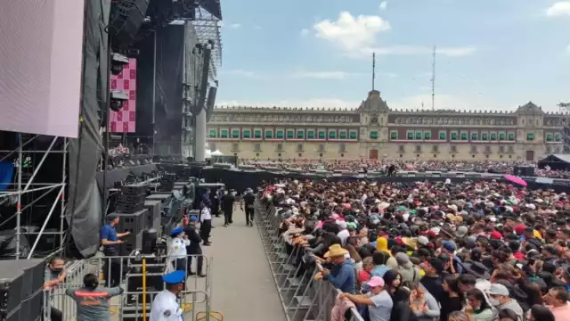Así luce el Zócalo de la CDMX previo al concierto de Grupo Firme; está totalmente lleno