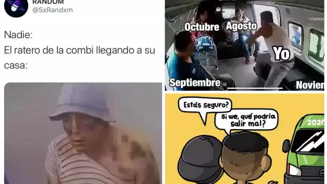 Usuarios crearon memes del asalto frustrado al trasporte público en el Edomex (Especial)