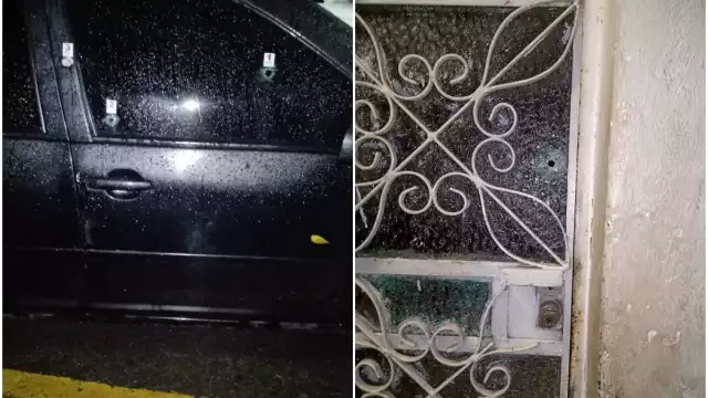 Los disparos en contra del auto y la vivienda en la colonia 8 de Octubre (Julio Javier Mena)