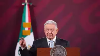 Andrés Manuel López Obrador en conferencia de prenssa