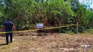 El predio fue asegurado y posteriormente se colocaron sellos y cintas de acordonamiento