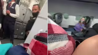 Una azafata informó la situación de la mujer, que, aparentemente, tuvo un arrebato debido a una crisis mental